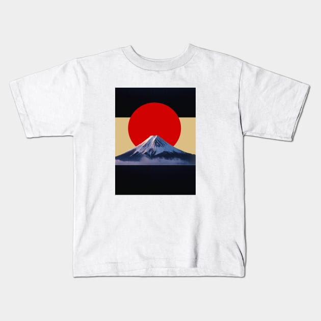 Mount. Fuji Kids T-Shirt by Bearskin